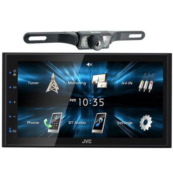 JVC KW-M180BT 2 DIN 6.75" Media Player USB Mirroring For Android Bluetooth + CAM900 Backup CameraJVC KW-M180BT 2 DIN 6.75" Media Player USB Mirroring For Android Bluetooth + CAM900 Backup Camera