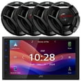 thumbnail image 1 of JVC KW-M695BW 6.8" WSVGA LCD Display Single-DIN Bluetooth USB/MP3 Digital Media Shallow Chassis Multimedia SiriusXM Ready Receiver, 4x 6.5" 300 Watts Peak Power 2-Way Coaxial Car Audio Speakers, 1 of 3