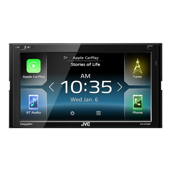 JVC KW-M730BT - Digital receiver - display - 6.8" - touch screen - in-dash unit - Double-DIN