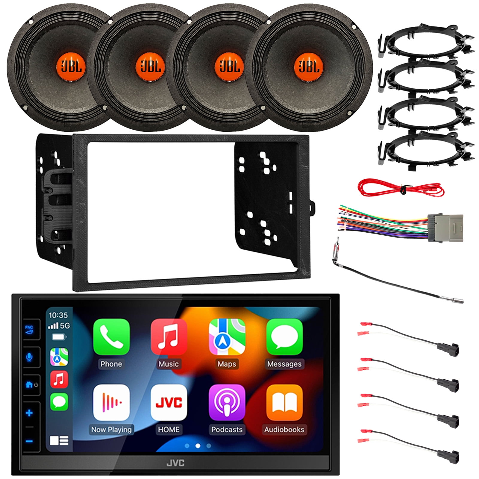 JVC KWM780BT 6.8" Touchscreen Double DIN HDMI Bluetooth USB Stereo