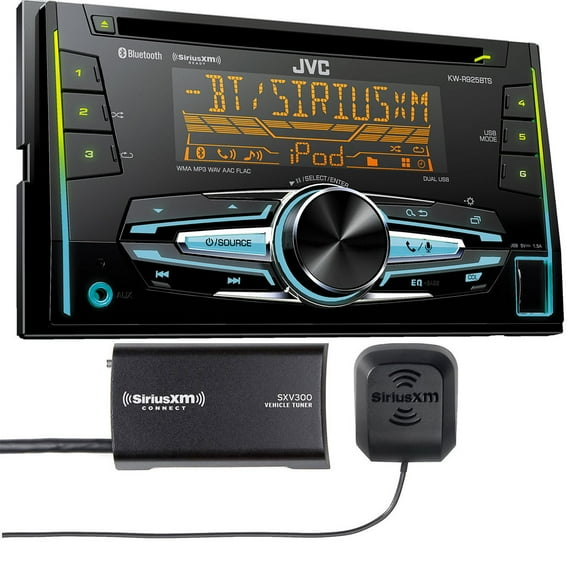 JVC KW-R925BTS Double DIN Bluetooth In-Dash Car Stereo, SiriusXM Tuner Included