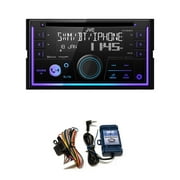 JVC KW-R950BTS 2-DIN CD Receiver BT / USB / SiriusXM / Amazon Alexa / 13-Band EQ / إضاءة متغيرة اللون مع واجهة عجلة القيادة SWI-RC