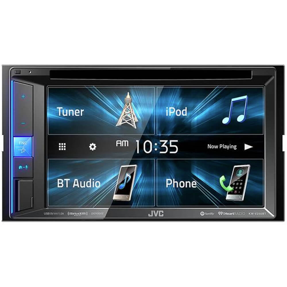 JVC KWV250BT 6.2" Double Din DVD CD Car Stereo with Bluetooth Audio