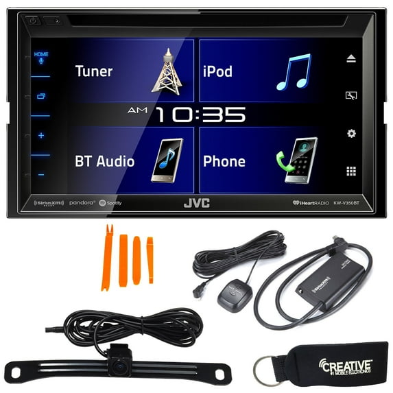 JVC KW-V350BT 6.8" Receiver With Bluetooth, 13-Band EQ + SiriusXM Satellite Radio Tuner & Back-Up Camera