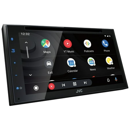 JVC KW-V66BT 6.8-inch Double-Din in-Dash DVD Receiver with Bluetooth, Apple Carplay, Android Auto, and SiriusXM Ready