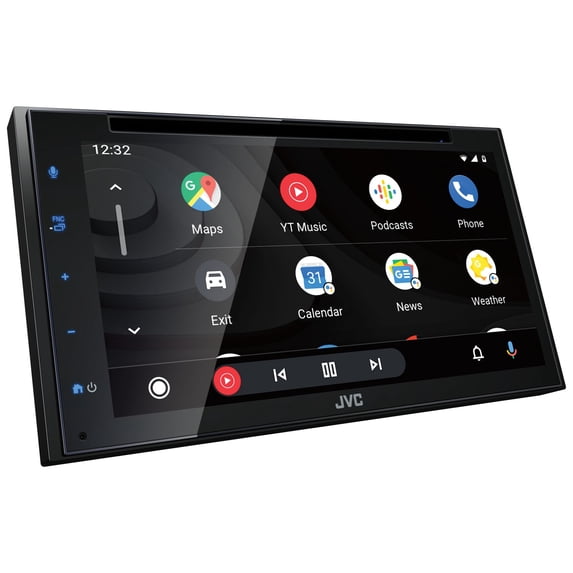 JVC KW-V66BT 6.8-inch Double-Din in-Dash DVD Receiver with Bluetooth, Apple Carplay, Android Auto, and SiriusXM Ready