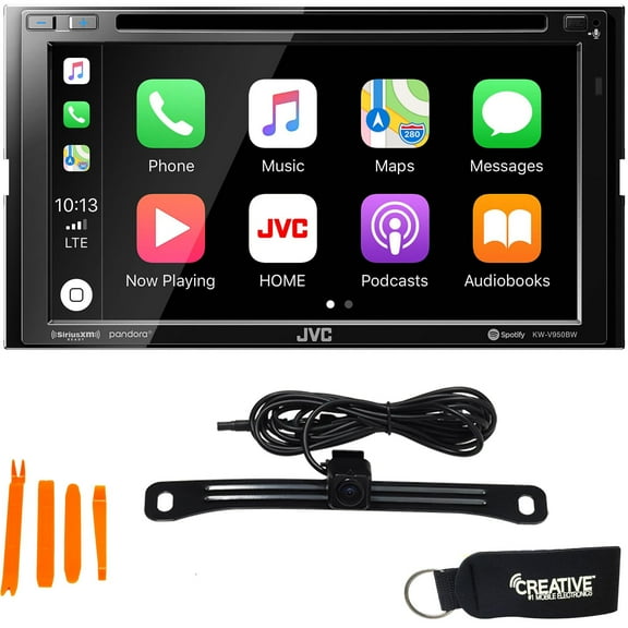 JVC KW-V950BW Compatible With CarPlay, Wireless Android Auto + Back-Up Camera