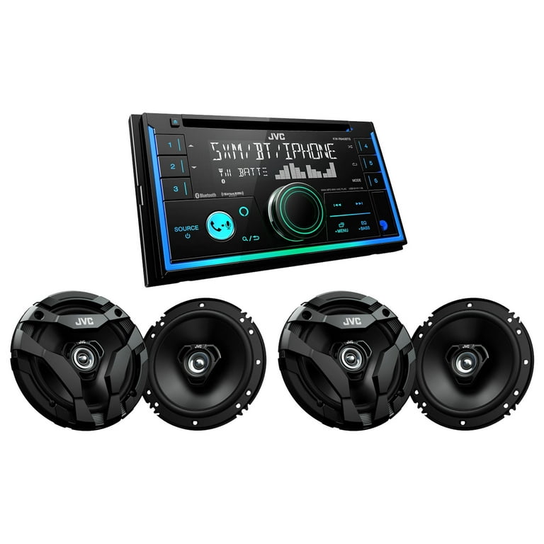 JVC KW-X840BTS Double DIN Bluetooth Car Stereo - AM/FM, USB, Alexa Enabled, 13-Band EQ, No CD Player