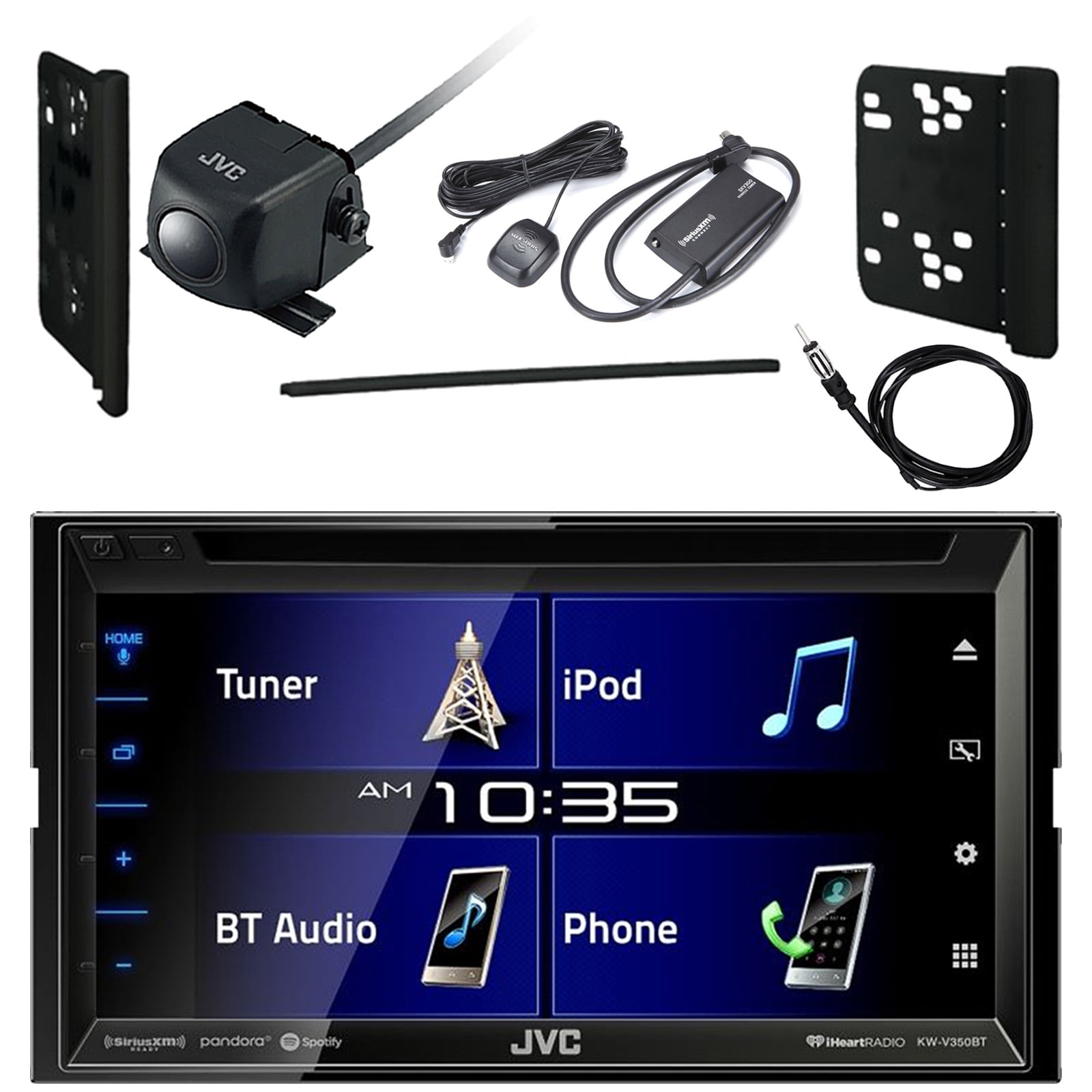 JVC KWV 6.8" Touchscreen Bluetooth CD/DVD Digital Multimedia Car Stereo