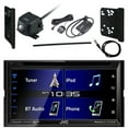 thumbnail image 1 of JVC KWV 6.8" Touchscreen Bluetooth CD/DVD Digital Multimedia Car Stereo Receiver w/ Rear View Backup Camera, Dash Install Kit, Satellite Radio Tuner, Antenna (Comaptible with select 95-10 Ford models), 1 of 6