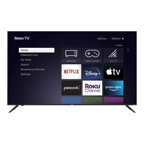 JVC LT-65MAW595 - 65" Diagonal Class LED-backlit LCD TV - Smart TV - Roku TV - 4K UHD (2160p) 3840 x 2160 - black