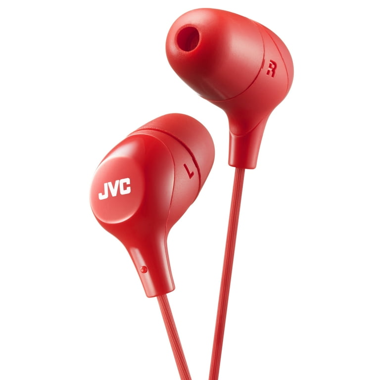 JVC Marshmallow Memory Foam Earbuds Red HAFX38R