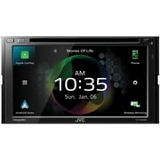 JVC Mobile KW-V960BW 6.8-inch Double-Din in-Dash DVD Receiver with Bluetooth, Apple Carplay, Android Auto, and Siriusxm Ready