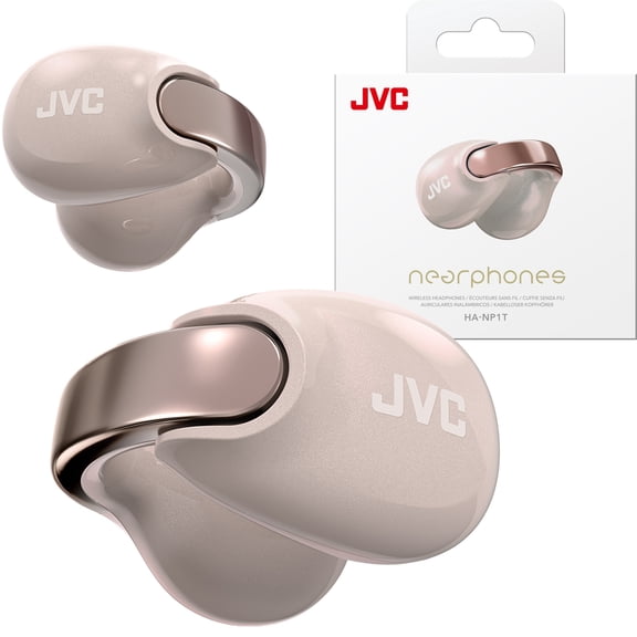 JVC Nearphones Pearl Edition - Earcuff True Wireless Earbuds with Shiny Arch, Comfortable fit, Multipoint Connection, Bluetooth 5.3, 24H Battery Life