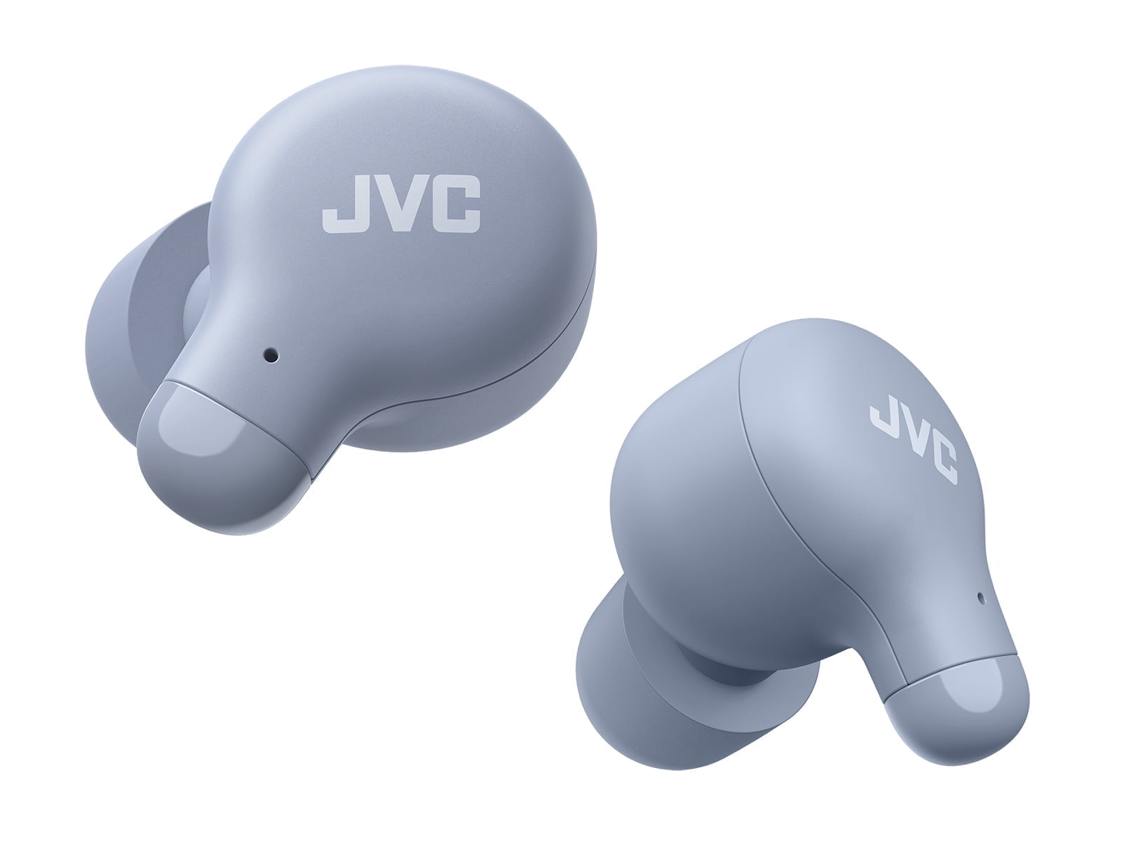 JVC Marshmallow True Wireless Earbuds HAA18TA with Memory Foam Earpieces, Blue