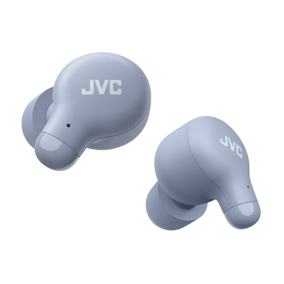 JVC Marshmallow True Wireless Earbuds HAA18TA with Memory Foam Earpieces, Blue