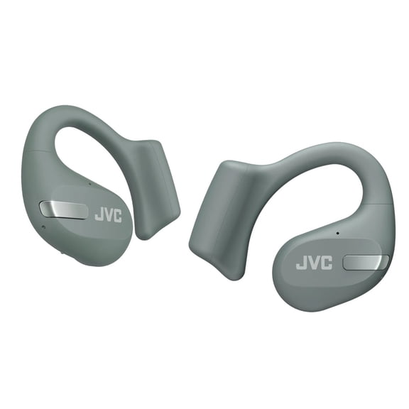 JVC New Nearphones Open Ear True Wireless Headphones with 16mm Large Drivers for Powerful Sound, Single Ear use, Compact Size, and Long Battery Life (up to 38 Hours) - HANP50TG (Green)
