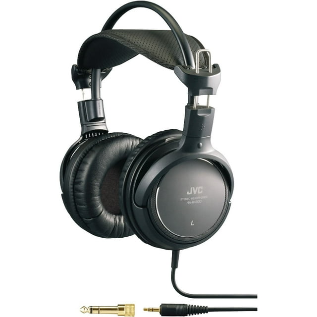 JVC Noise-Canceling On-Ear Headphones, Black, HARX900