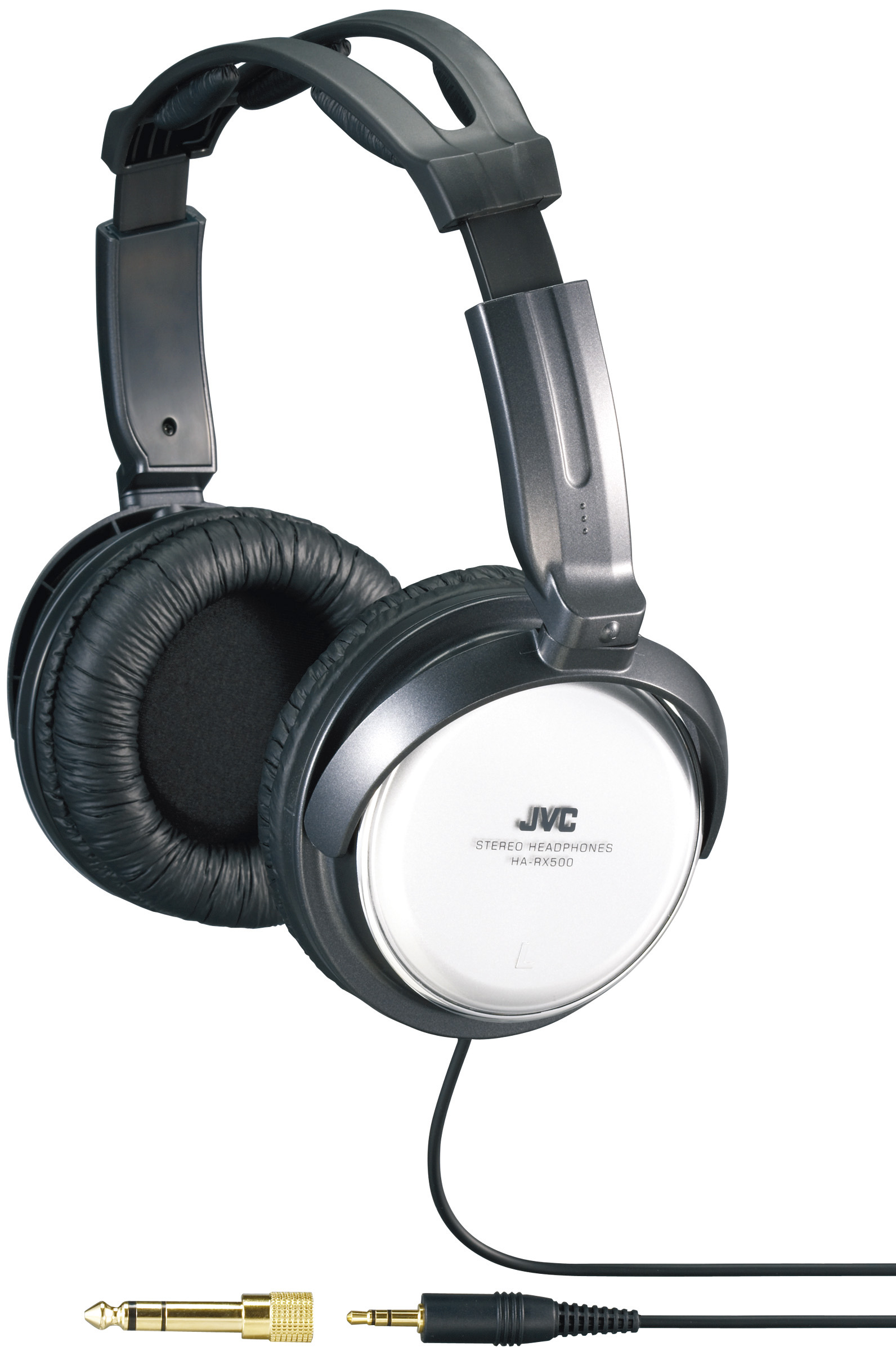 JVC Noise-Canceling On-Ear Headphones, Gray, HARX500 - image 1 of 8