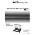 thumbnail image 1 of Instruction Manual ONLY for JVC QL-7 Turntable Owners Instruction Manual REPRINT, 1 of 1