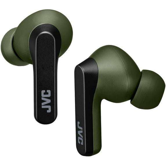 JVC RIPTIDZ True Wireless Headphones with Touch Sensor Operation, Single Ear use, IPX5, Bluetooth 5.1, Long Battery Life (up to 30 Hours) - HAA9TG (Green)