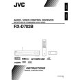 thumbnail image 1 of Instruction Manual ONLY for JVC RX-D702BC Receiver Owners Instruction Manual REPRINT, 1 of 1