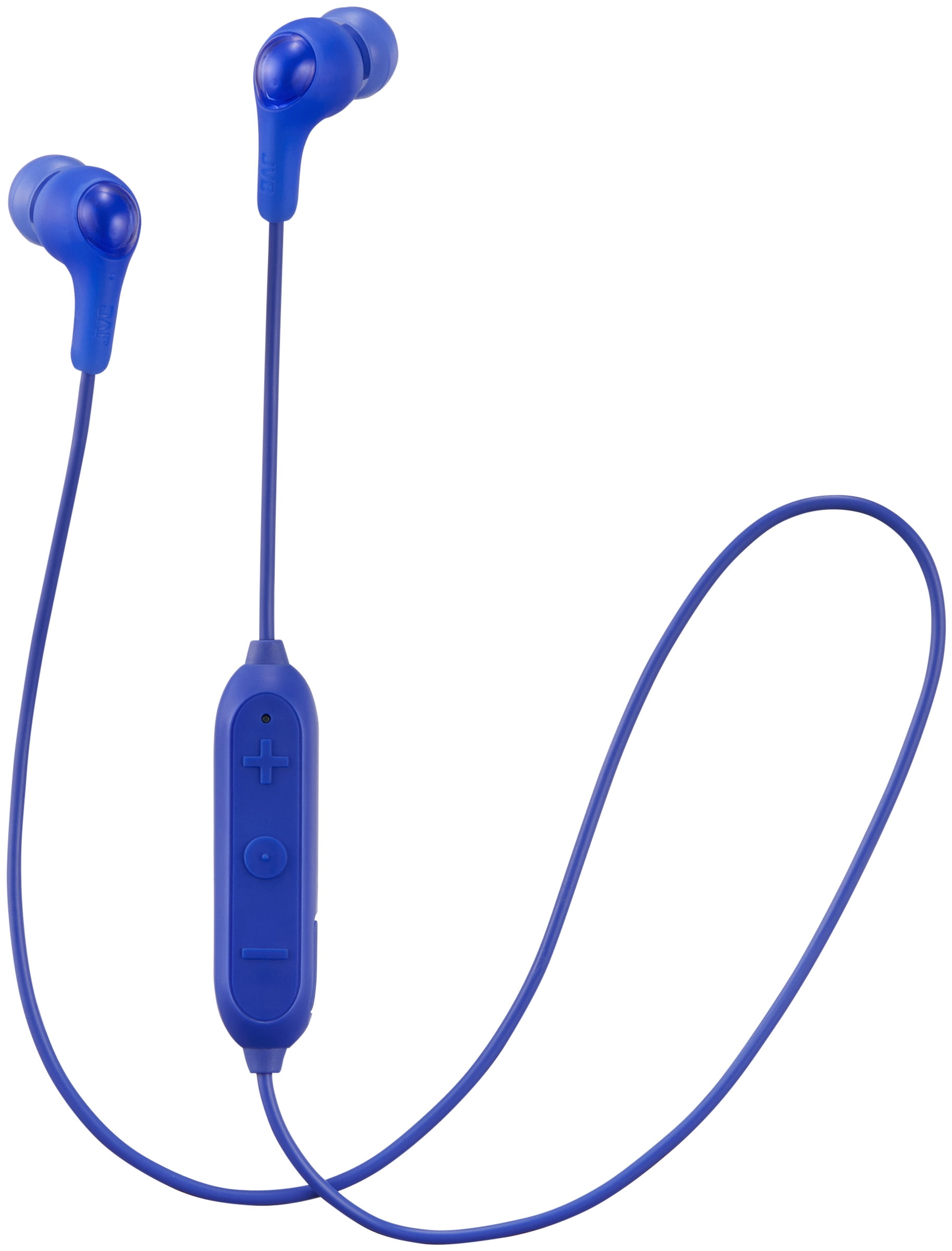 JVC Soft Wireless Earbud with Stayfit Tips, Remote and Mic and Bluetooth Blue (HA-FX9BTA)