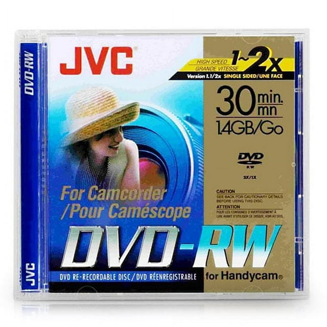 JVC VD-W14DU - DVD-RW (8cm) - 1.4 GB 2x - jewel case