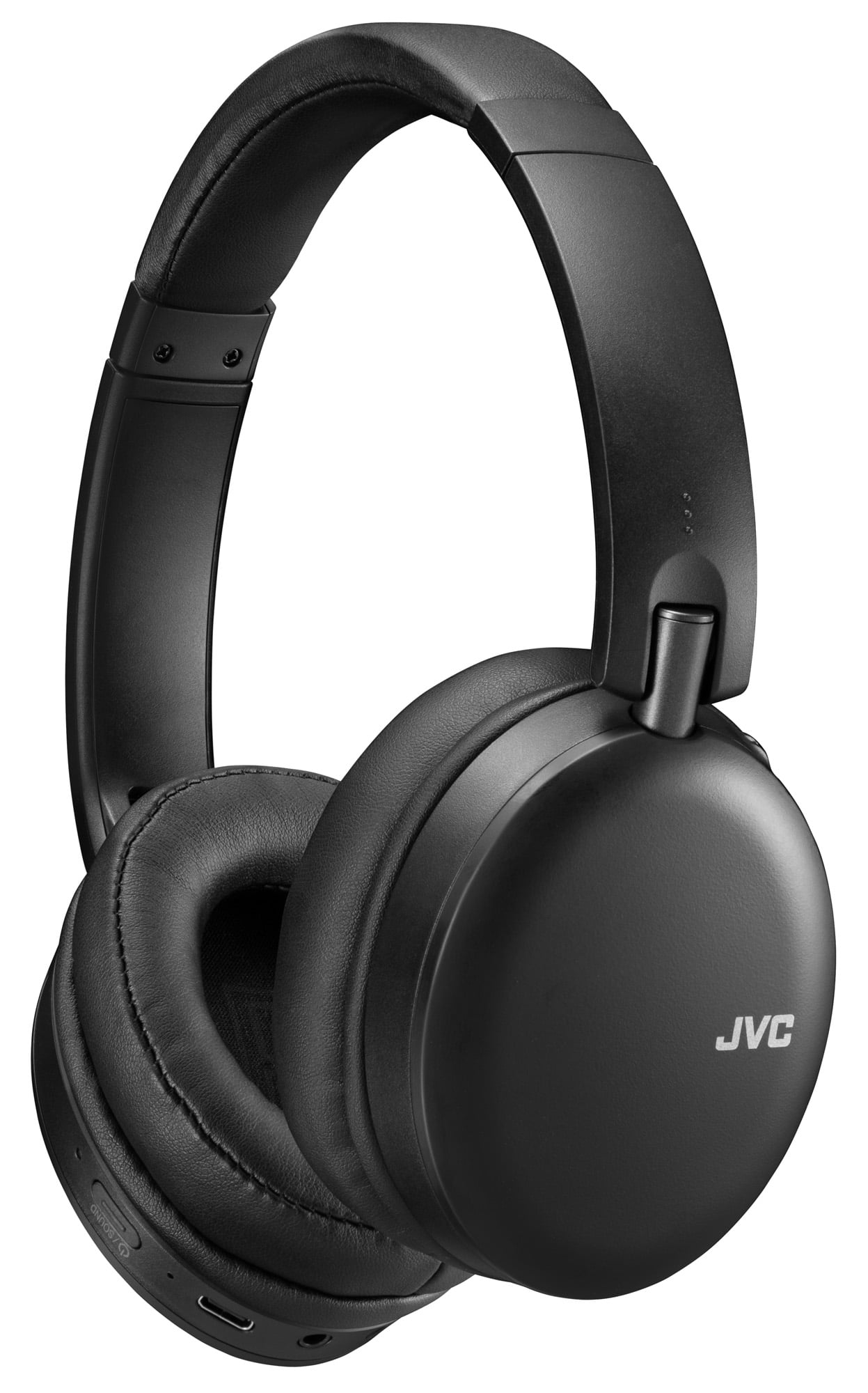 JVC Wireless Noise Canceling Over Ear Headphones, Bluetooth, Instant paring  with NFC Technology, 20 hr battery - HAS91BNB, Black, One Size 