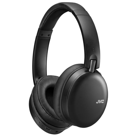 JVC Wireless Noise Canceling Over Ear Headphones, Bluetooth, Instant paring with NFC Technology, 20 hr battery - HAS91BNB, Black, One Size