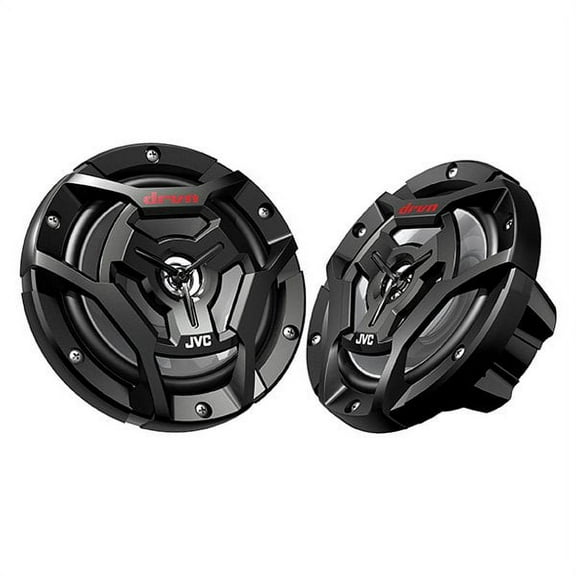 JVC drvn Series Marine/MotorSports 6.5" 150-Watt 2-Way Coaxial Speakers (Black), CS-DR6200M