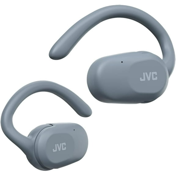JVC nearphones Open Ear True Wireless Headphones with Pivot Motion Mechanism, 16mm Large Drivers Sound, Single Ear use, BT 5.4, Long Battery Life (up to 26 Hours) - HANP40TA (Blue)