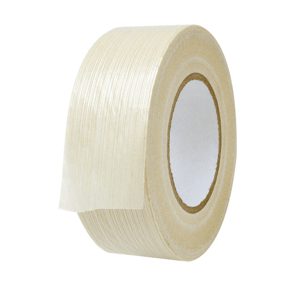 JVCC Premium Grade Filament Strapping Tape [Polyester] (765P): 1-1/2 in. x 60 yds. (Natural)