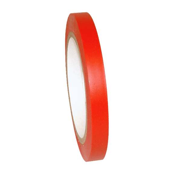 JVCC Colored Vinyl Tape (V-36): 1/2 in. x 36 yds. (Red)