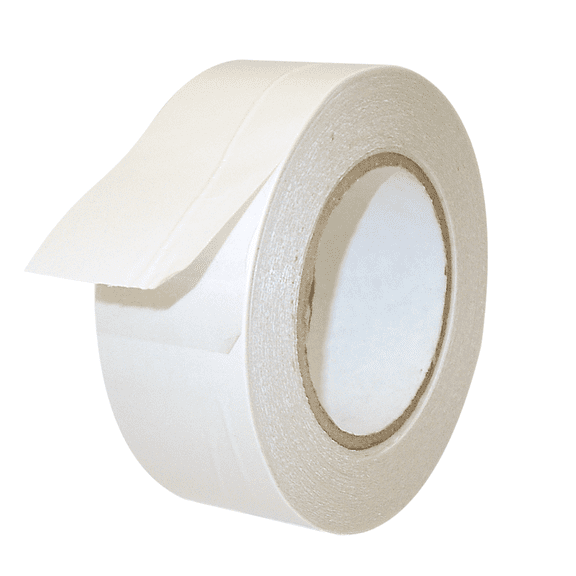 JVCC Double-Sided Film Tape [Rubber Adhesive] (DC-1114): 12 in. (288mm actual) x 60 yds. (Clear)