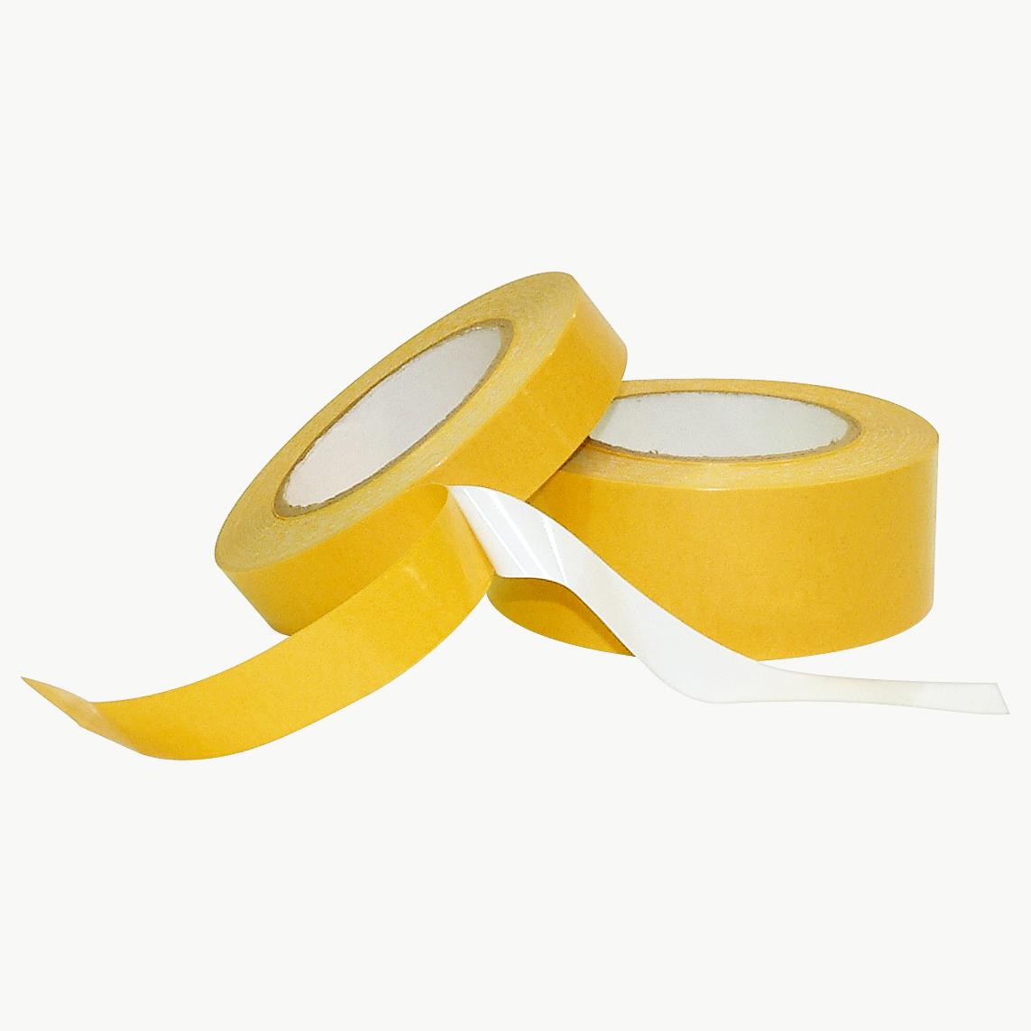 JVCC Double-Sided PVC Tape - Aggressive Acrylic Adhesive, 1.5" X 36 Yds, Clear, For Permanent Bonding