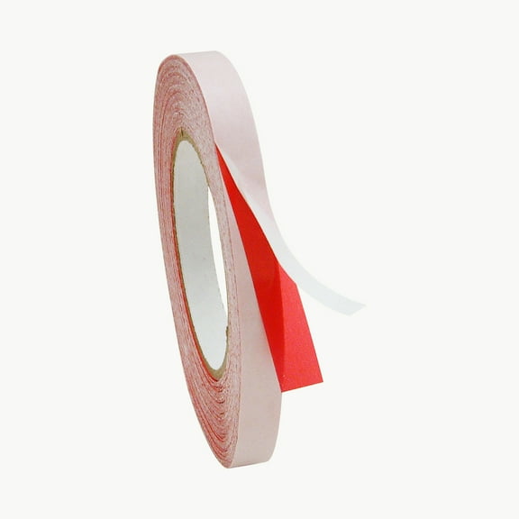 JVCC DC-PETF35-R Double-Sided Red Polyester Film Tape: 1/2 in x 60 yds. (Red)