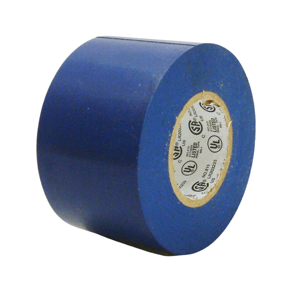 JVCC Colored Electrical Tape [7 mils thick] (E-Tape): 2 in. (48mm actual) x 66 ft. (Blue)