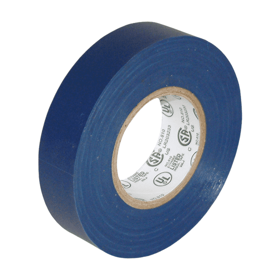 JVCC Colored Electrical Tape [7 mils thick] (E-Tape): 3/4 in. x 66 ft. (Blue)