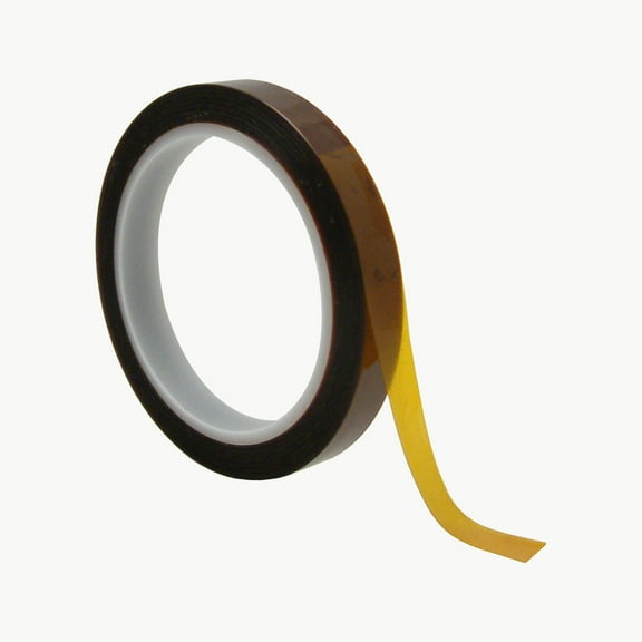 JVCC EGPF-02 Kapton Polyimide Film Tape: 1/2 in x 36 yds. (Amber / Transparent)