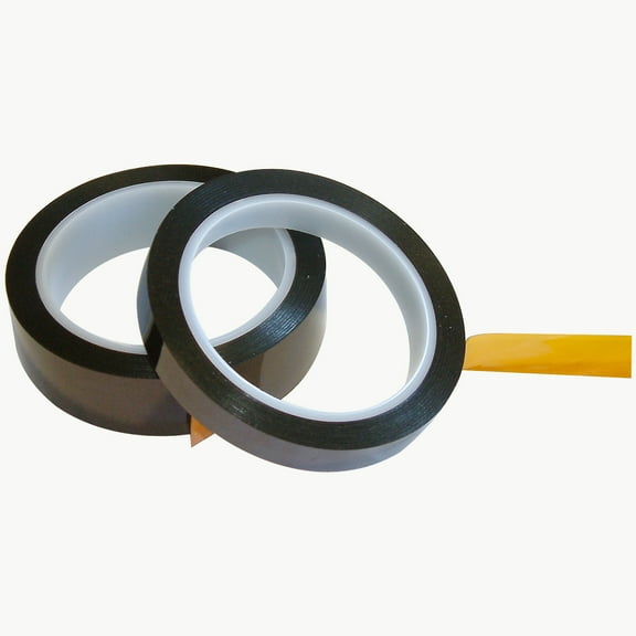 JVCC EGPF-02 Kapton Polyimide Film Tape: 1/4 in x 36 yds. (Amber / Transparent)