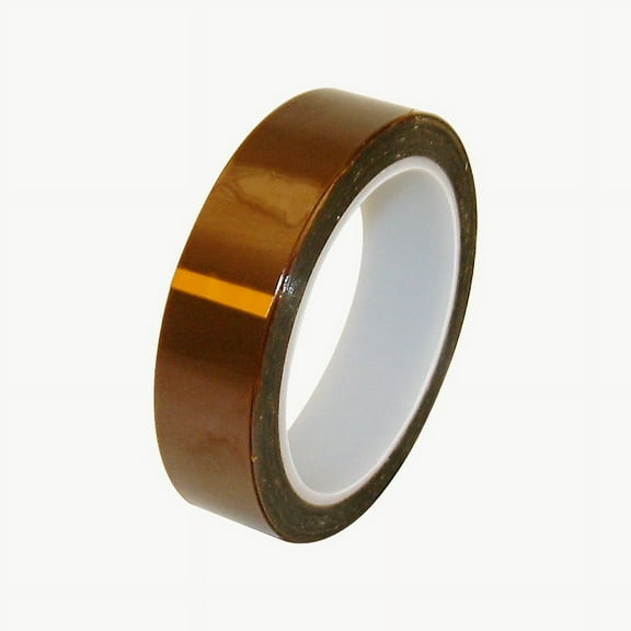JVCC EGPF-02 Kapton Polyimide Film Tape: 1 in x 36 yds. (Amber / Transparent)