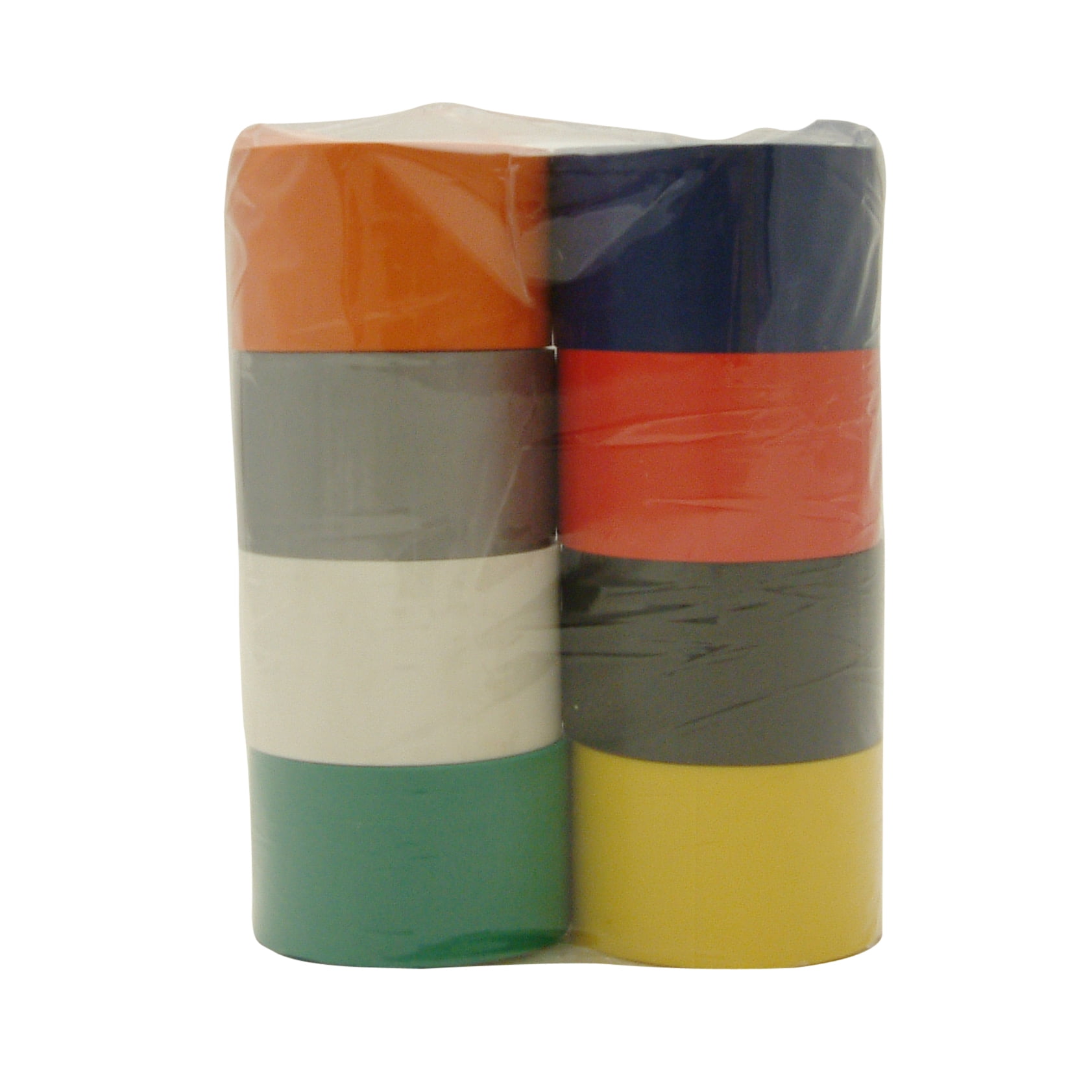 JVCC Electrical Tape Rainbow Packs (E-Tape-Pack): 2 in. x 66 ft. (Rainbow Pack Colors) 8 rolls [8 rolls/pack] [1 Rolls]