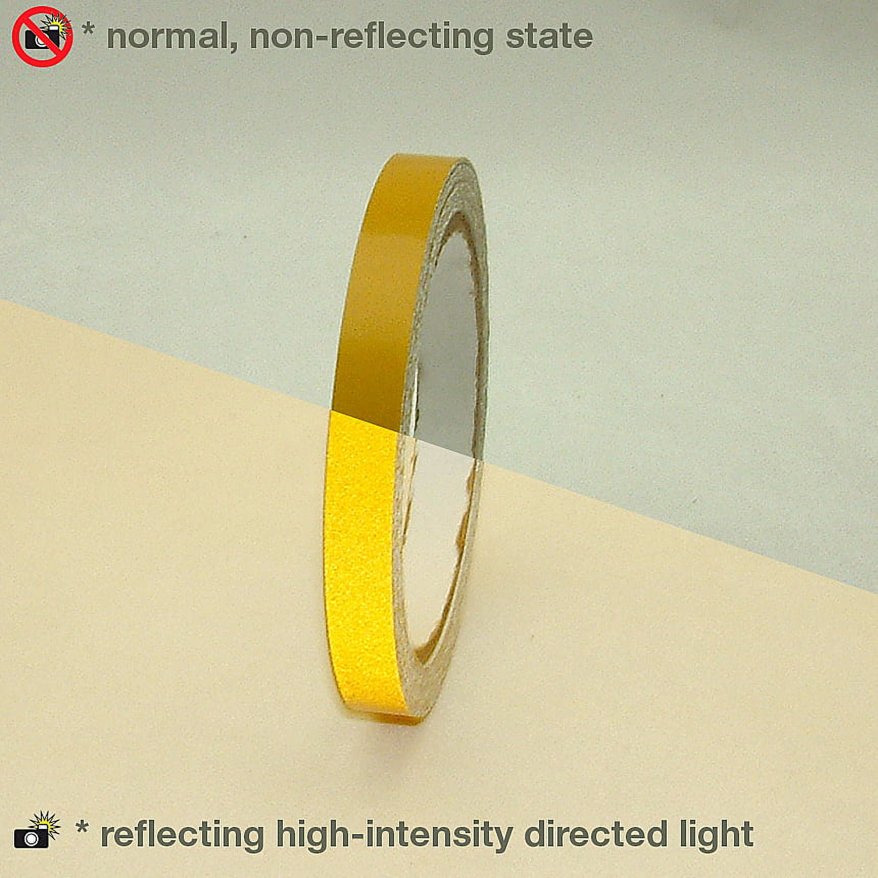 JVCC REF-7 Cinta Reflectante De Grado De Ingeniería: 2 In. X 30 Ft. (Amarillo