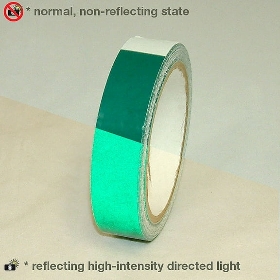 JVCC Engineering Grade Reflective Tape (REF-7): 2 in. (48mm actual) x 30 ft. (Green)