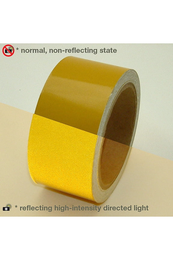 Engineering Grade Reflective Tape (REF-7): 2 in. (48mm actual) x 30 ft. (Yellow)