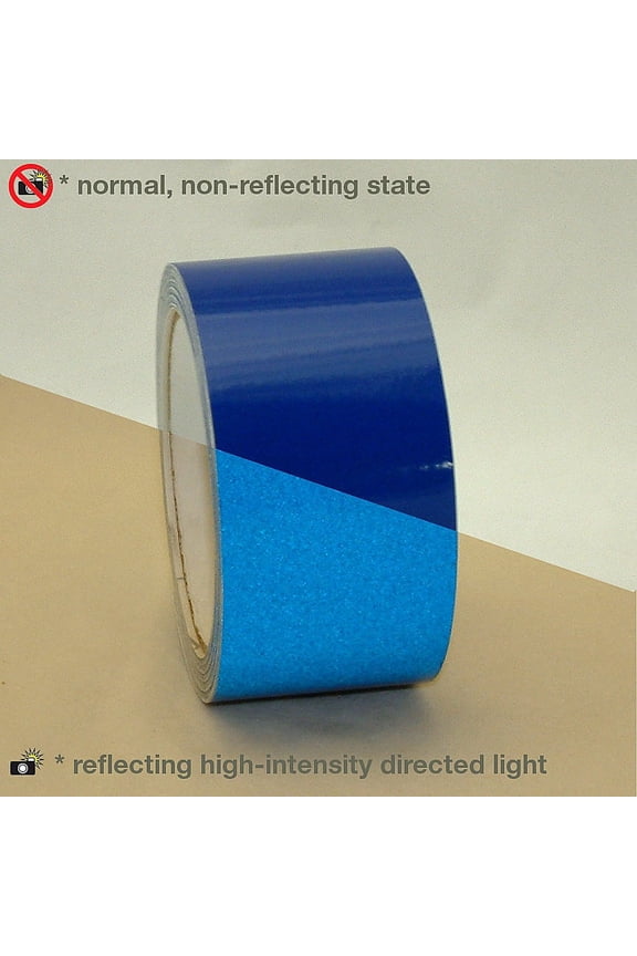 Engineering Grade Reflective Tape (REF-7): 3 in. (72mm actual) x 30 ft. (Blue)