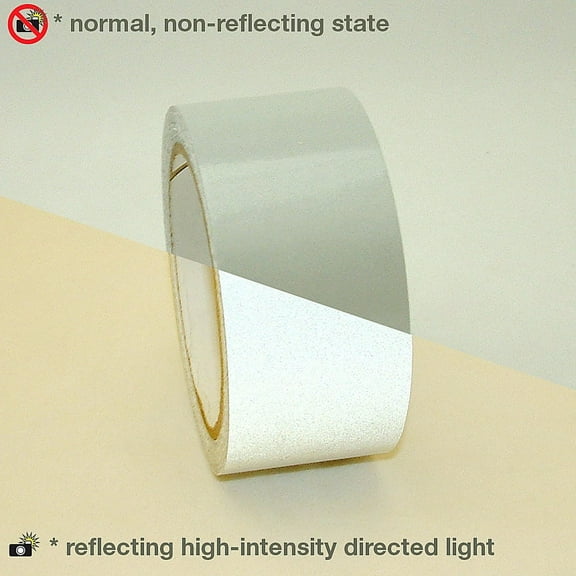 JVCC Engineering Grade Reflective Tape (REF-7): 4 in. (96mm actual) x 30 ft. (Silver-White)