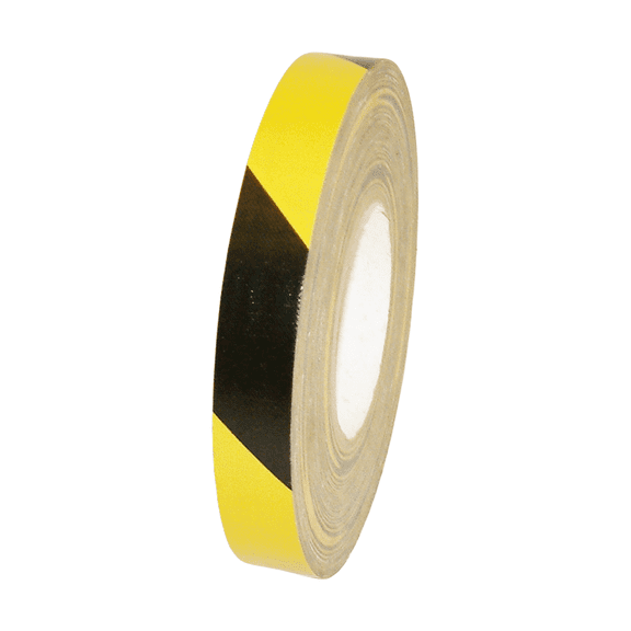 JVCC Hazard Duct Tape (HZ-DT1): 1 in. x 60 yds. (Black with Yellow stripes)