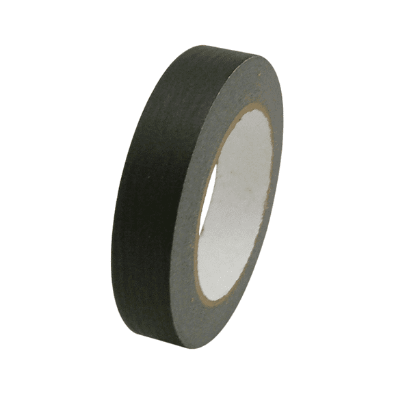 JVCC JV497 Black Masking Tape: 1 in. x 60 yds. (Black)